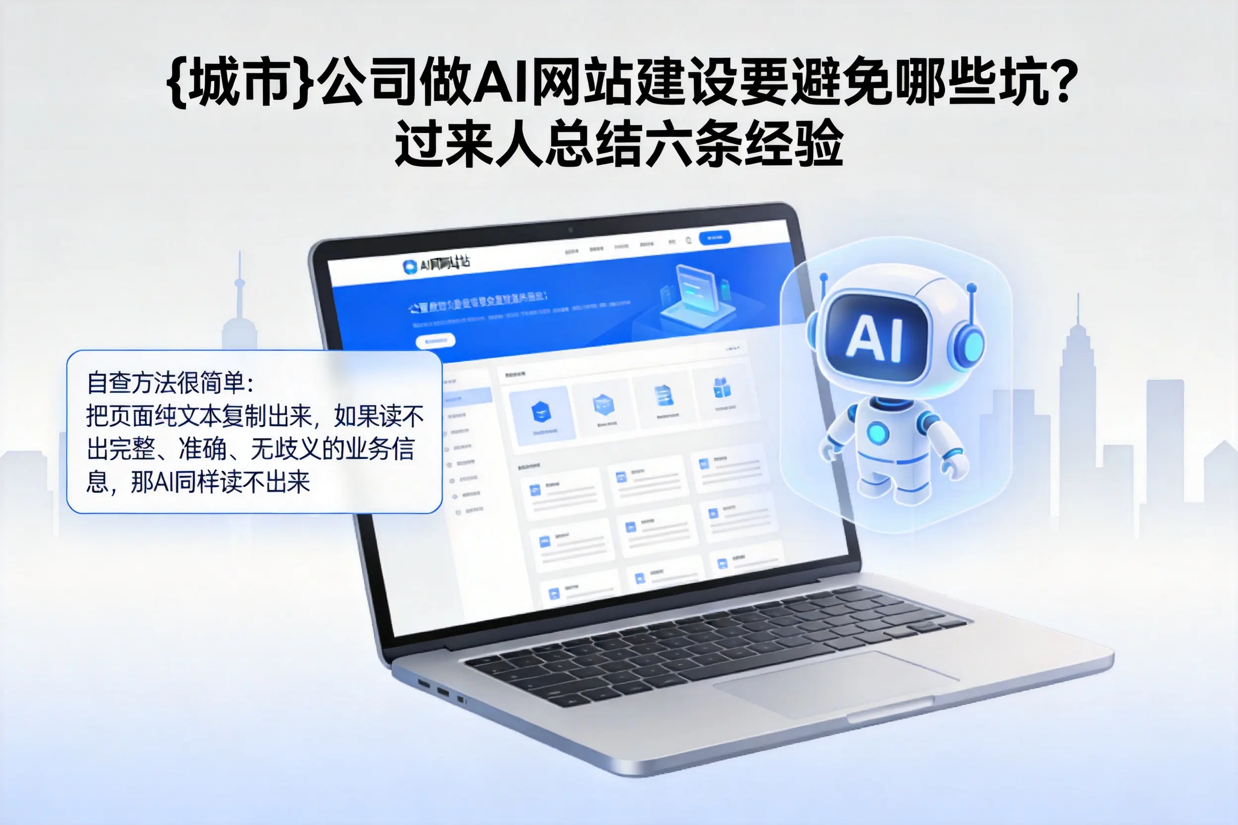 南通公司做AI网站建设要避免哪些坑？过来人总结六条经验