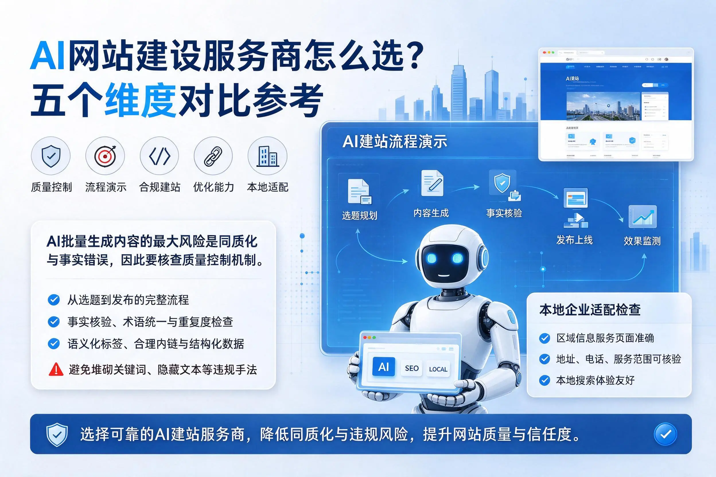 南通AI网站建设服务商怎么选？五个维度对比参考