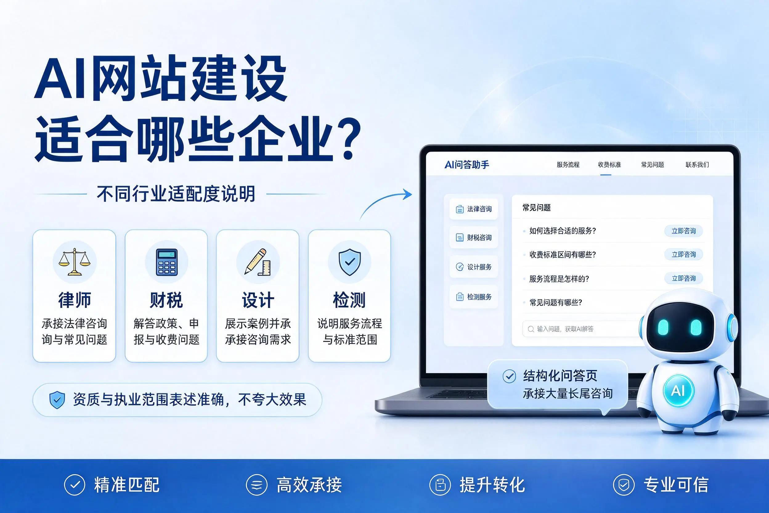 AI网站建设适合哪些企业？南通不同行业适配度说明